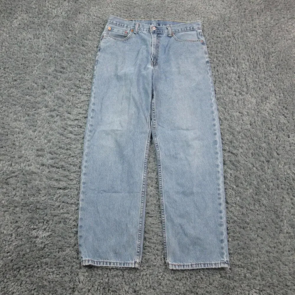 Levi's 550 Jeans Mens 36x32 Blue Relaxed Fit Tapered Leg Denim Pants 35x30.5*